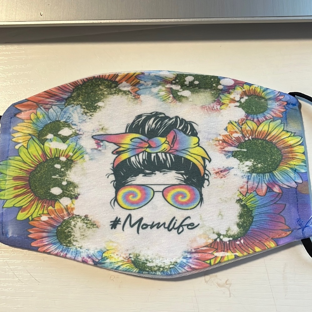 Mom life facemask sublimated